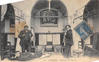 Lourdes — Intérieur des Piscines — Édition F. Viron, n° 281