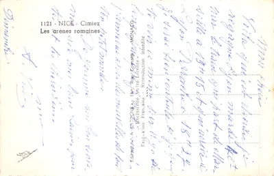 Les arènes romaines — Cimiez — éditeur IA CIGOGNE — 뒷면