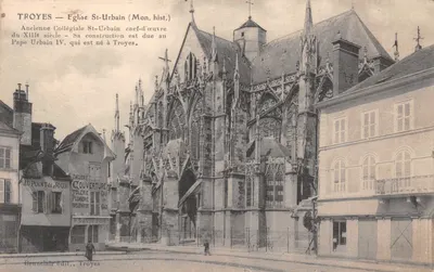 Troyes — Ancienne Collégiale St-Urbain (Mon. hist.) — Brunclair édit., Troyes