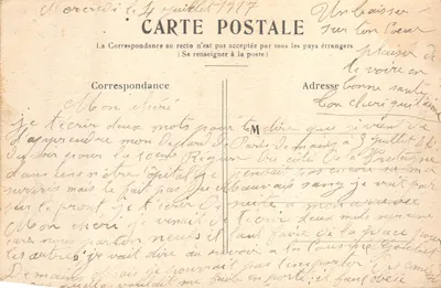 PARIS — Le Palais de Justice et le Marché aux Fleurs — Éditeur : Paris, n° 177 — Verso