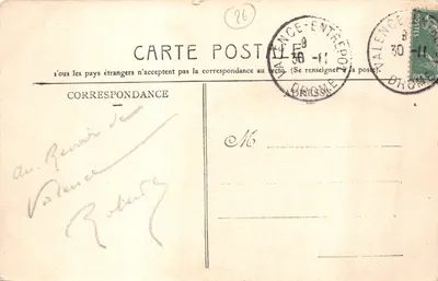 Valence — Kąt Esplanade Championnet — wydawca C.C.L. nr 47 — Rewers