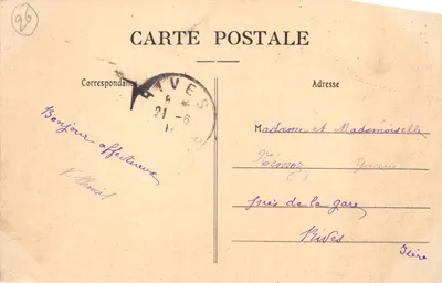 Cascade des Grands-Goulets — vue de la route de la Vernaison (Drôme) — éditeur C.L. n°101 — 뒷면
