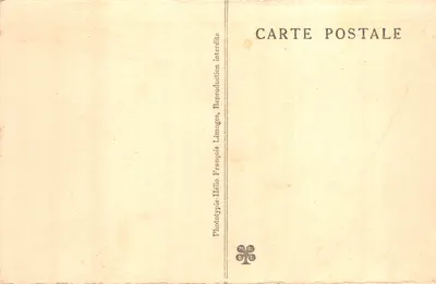Puits de PADIRAC (Lot) — Stalactites et Stalagmites au Pas du Crocodile — Phototypie Hélio François, Limoges — Verso