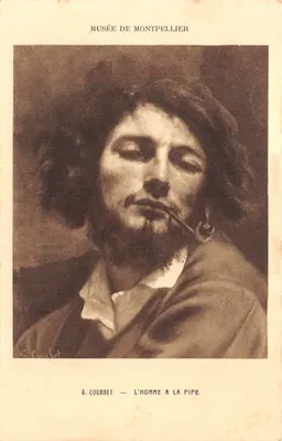 Musée de Montpellier — G. Courbet — L'Homme à la pipe — éditeur BRAUN & Cie, Imp. & Edit. (France)