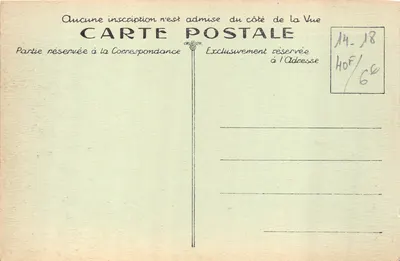 Le Mort-Homme — monument commémoratif sur un terrain dénudé — Édition Verdun — Verso