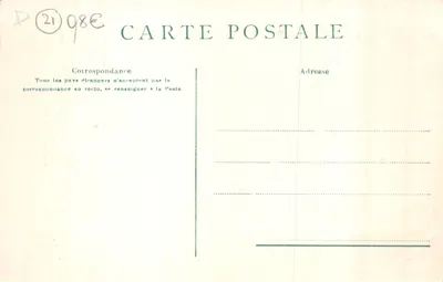 Hôtel Dieu, La Grande Salle lub Grand' Chambre — wnętrze sali dla chorych w Beaune, wydawca Ronco Frères — Rewers