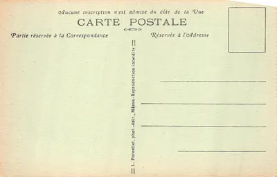 Saint-Point — Château de Lamartine — Tour d'entrée des visiteurs, bâtie en 1859 — Verso