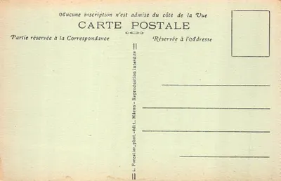 Saint-Point — Château de Lamartine — Les Fleurs. Éditeur L. Forestier, phot. -édit. -Mâcon — 뒷면