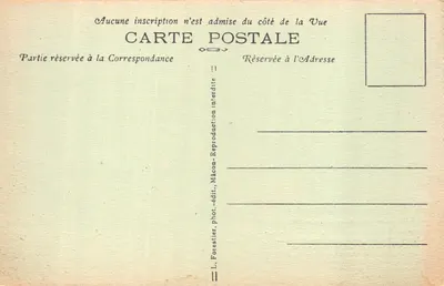 Les Funérailles (4 Mars 1869) — scène de deuil devant une église — Souvenirs de Lamartine, éditeur L. Forestier, n°69 — 뒷면