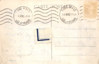 St-Malo — Côte d'Emeraude — Vue générale — Édition Guérin, St-Malo (L.-et-V.) — 뒷면