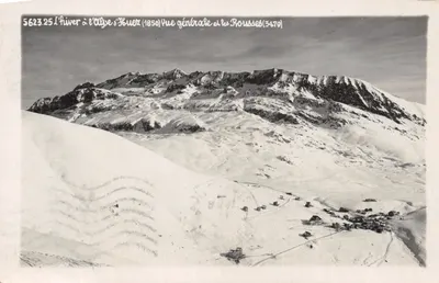 L'hiver à l'Alpe d'Huez (1850) — Vue générale et les Rousses (3470) — Éditeur impr. sur la carte, n° 5623.25