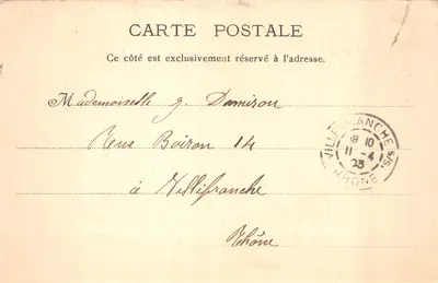 Cannes - Boulevard de la Croisette — vue du promenade bordée de palmiers, éditeur P. L. Maillan, n° 516 — Verso
