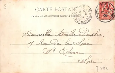Port de Cannes — Voiliers — Éditeur : E. Gilel, n° 438 — 뒷면