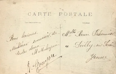 PARIS — Panorama sur la Préfecture de Police et la Sainte-Chapelle — éditeur imprimeur non identifié, n° 244 — 뒷면