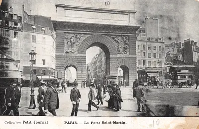 Paris — La Porte Saint-Martin — Collection Petit Journal