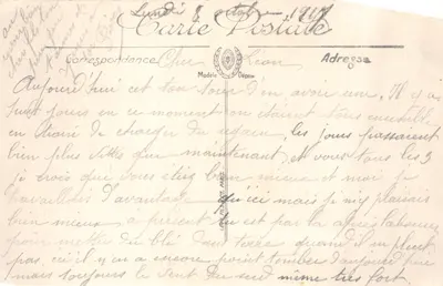 Corbeil — Ratusz i Duży Młyn widziani z mostu — LL. — N° 10 — Rewers
