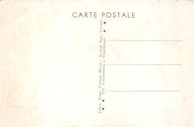 Chatellerault (Vienne) — Le Jardin Public — éditeur : Fabric. Franc. Combier Gourdonneau — 뒷면