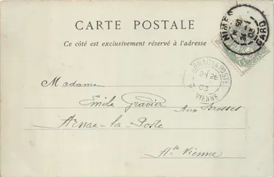 Nîmes — Les Bains Romains — Collections ND. Phot. n°6 — Verso