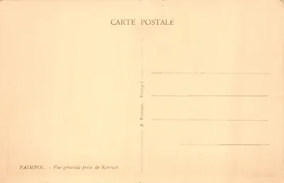 Paimpol — Vue générale prise de Kerroch — A. Rumeau — 뒷면