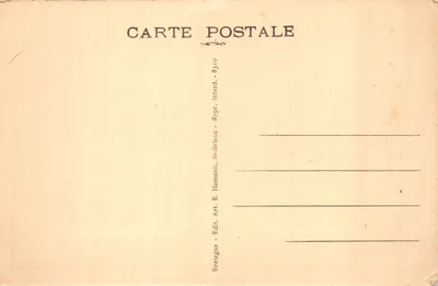Le Port militaire du Château de Brest — vue du port avec pont métallique et fortifications — éditeur Amoury — 뒷면