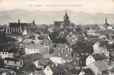 Colmar — Vue générale et les Vosges dans le lointain — éditeur Cartes « La Gigogne », Strasbourg