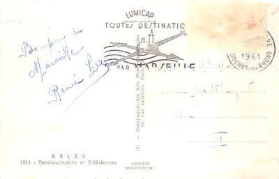 Arles — Danse et musique des Tambourinaires et Arlésiennes — Lumicap — Verso