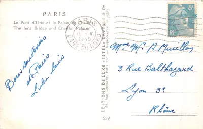 Pont d'Iéna et Palais de Chaillot — vue panoramique — Estel — Verso