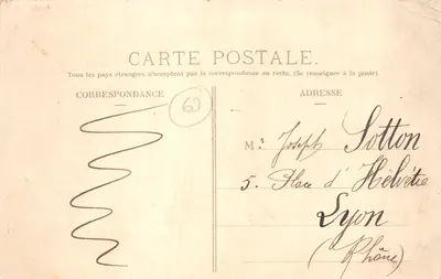 Rochefort et les deux tournants — panorama du circuit d'Auvergne, Coupe Gordon Bennett 1905 — éditeur T. Hémondelle, Paris — 뒷면