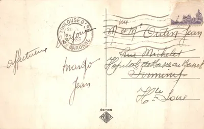 Toulouse — L'Hôtel de Pierre — éditeur PRINTA — 뒷면