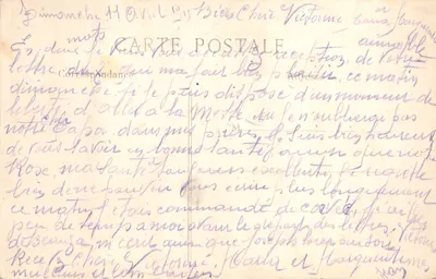Arras — Une porte de l'Hôtel de Ville — éditeur L.C.H. Paris, n° 282 — Verso