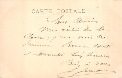 Honoré de Balzac — Littérateur — Musée de Versailles — Par Dastugue, d'après Boulangier — LL. — n° 153 — 뒷면