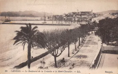 CANNES — Le Boulevard de la Croisette et le Mont-Chevalier — Selecta