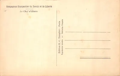 Puits de la rue de Rivoli — modèle en bois — éditeur E. C. Templier — 뒷면