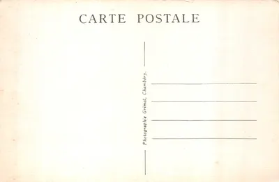 Chambéry — La Rue de Boigne — Les Portiques — Au fond, la Colonne des Éléphants — 뒷면