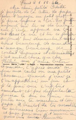 Les Champs-Élysées — vue de l'Arc de Triomphe — éditeur LISA, série 32 — Verso