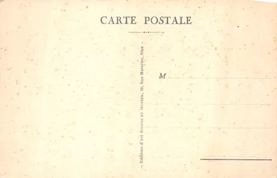 CANNES. Promenade de la Croisette — vue colorisée avec palmiers et véhicules d'époque — éditeur AM, n° 502 — 뒷면