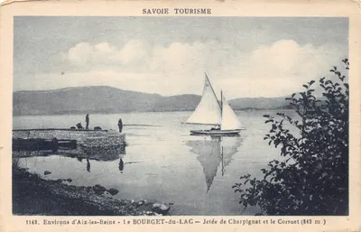 Environs d'Aix-les-Bains — Le Bourget-du-Lac — Jetée de Charpignat et le Corsuet (842 m.) — Savoie Tourisme