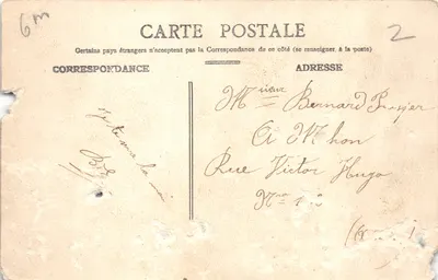 Gare de Verdun — scène de départ de train avec passager — éditeur E. A. Paris Déposé — 뒷면