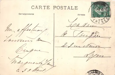 Gavarnie — Tourbillon sur la Terrasse du Pont de Neige — Éditeur : H. S. Bordères — 뒷면