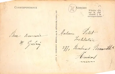 Le Tréport — Vue générale — LL — n°125 — éditeur LL — Verso