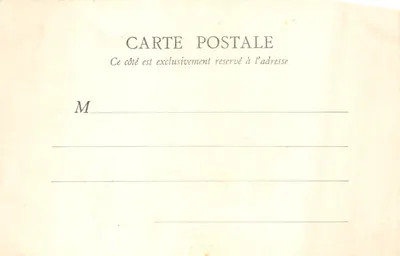 Schloss Chantilly — Appartements der Condé — Antichambre — B. F. PARIS — Rückseite