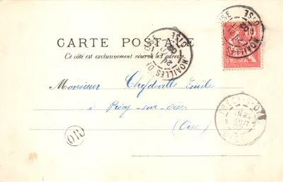 Le Salon des Singes — Château de Chantilly — V.P. No 1244 — Verso
