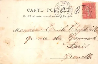 Compiègne — L'Église Saint-Jacques — éditeur L.H., Paris — Verso