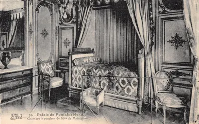 Palais de Fontainebleau — Chambre à coucher de Mme de Maintenon — Éditeur : 'Palais de Fontainebleau' (n° 59)