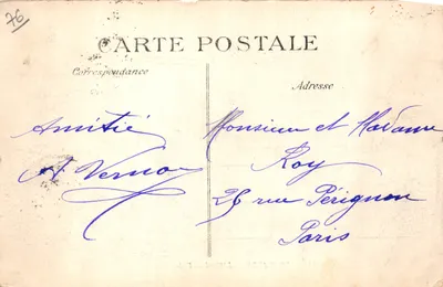 Le Havre — L'Hôtel-de-Ville — éditeur EJD, n° 141 — Verso