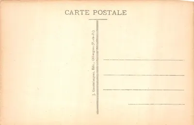 Thiers — Le Viaduc du Grand Tournant et la Route de Lyon, dans les Gorges de la Durolle — éditeur J. Goutteingues, Ollierges (P.-de-D.) — 뒷면