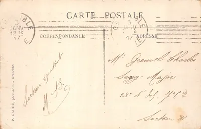 Grenoble — La Tronche et le St-Eynard — P. GAUDE, phot. édit — 뒷면