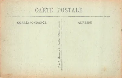 Aurillac — Vue générale — éditeur P. et A. Malroux — Verso