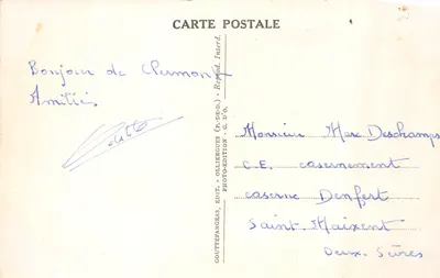 Royat — vue du village et du Puy-de-Dôme — G. d'O. 1147/64 — 뒷면
