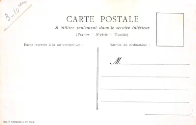 Paris — La Porte Saint-Denis — éditeur IMPRIMÉ SUR LA CARTE : P. SCHNEIDER et Cie, Paris — 뒷면